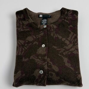 Carole Little Brown and Purple Knit Sweater